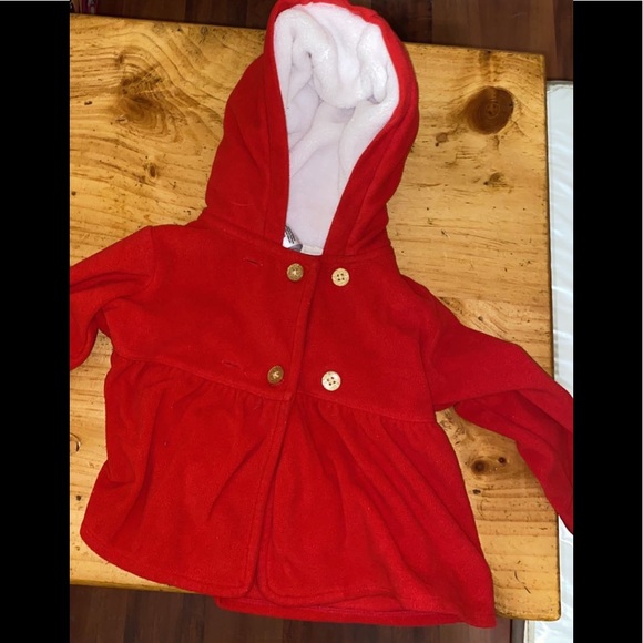 Red Carter’s fleece jacket. Lightly worn. Perfect for fall. - Picture 1 of 1